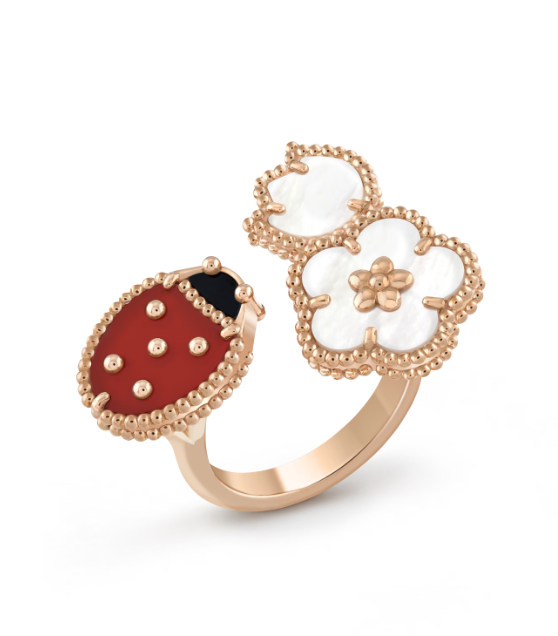 [Noble Aura jewelry]LUCKY 3 MOTIF ROSE GOLD RING