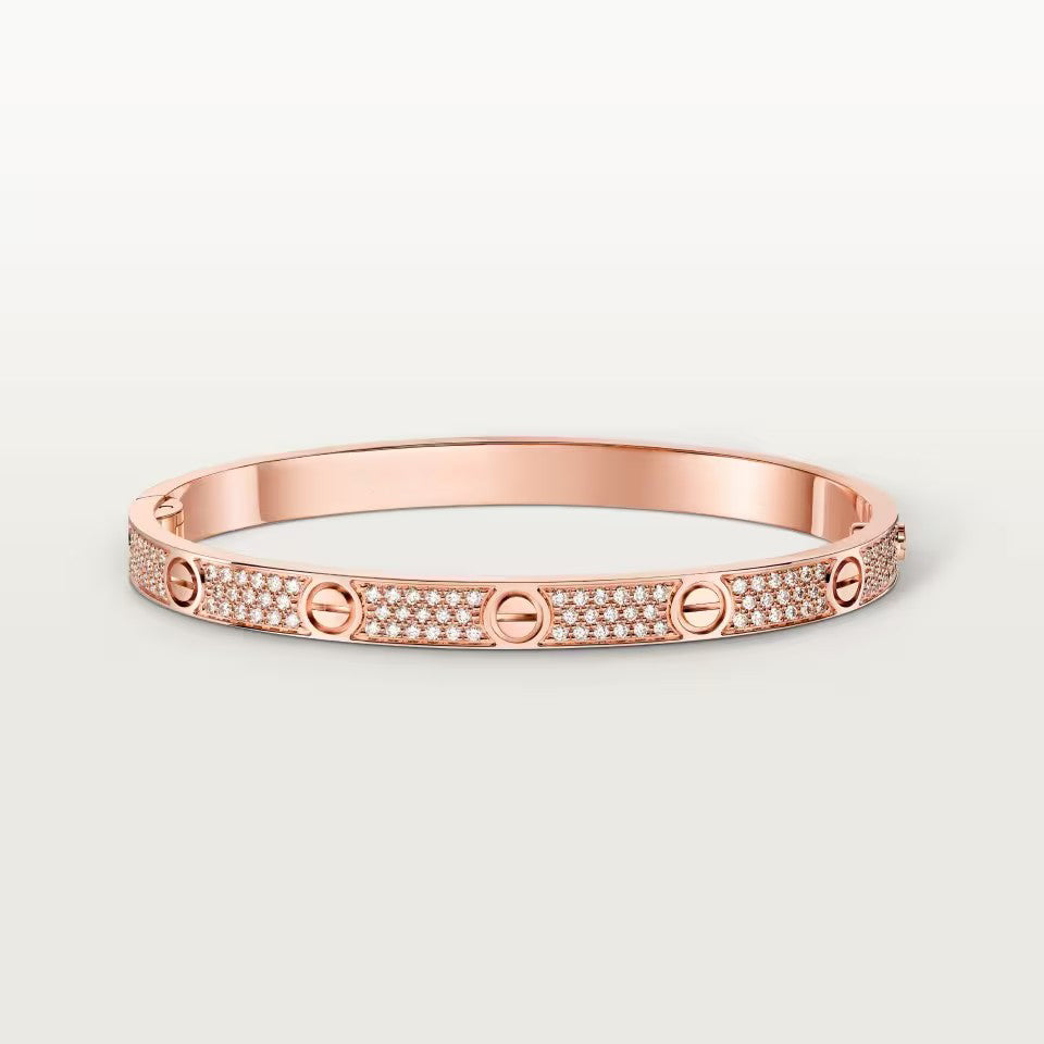 [Noble Aura jewelry]LOVE BRACELET 4.8MM DIAMOND-PAVED