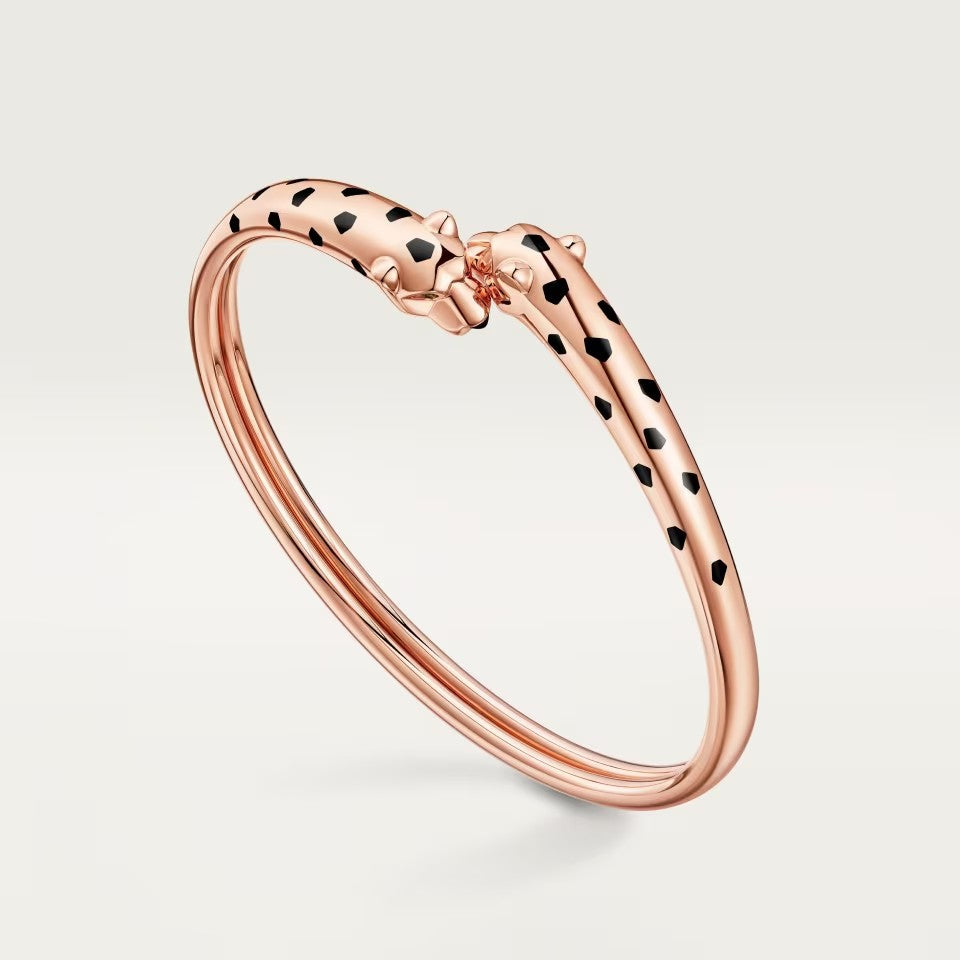 [Noble Aura jewelry]PANTHERE DOUBLE HEADED OPEN BRACELET