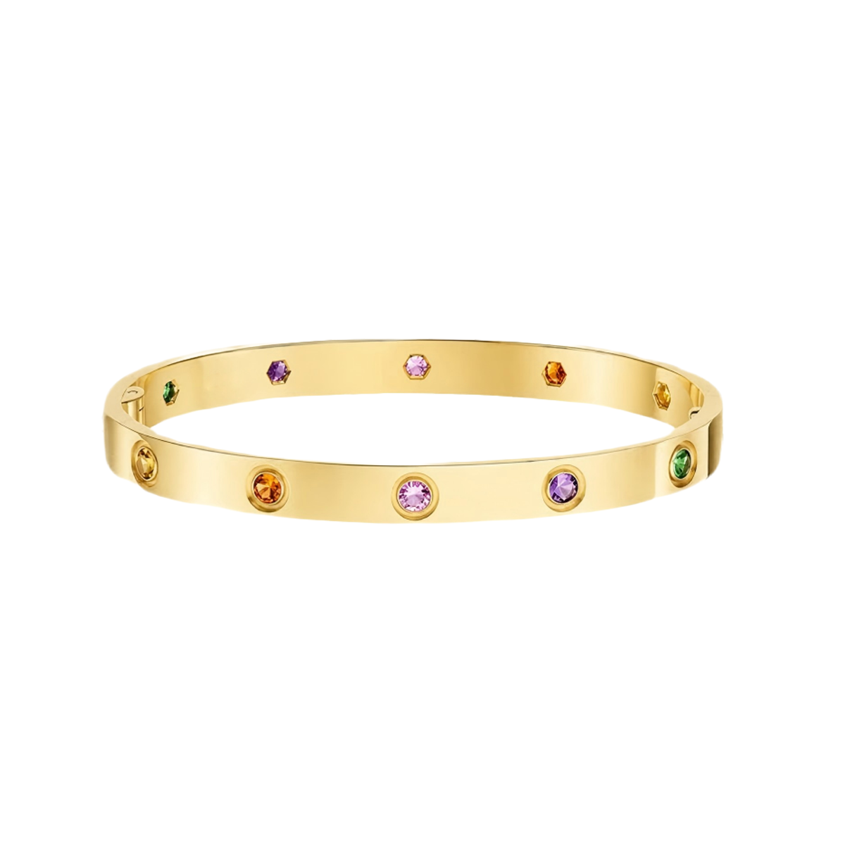 [Noble Aura jewelry]2026 RAINBOW LOVE BRACELET 6.1MM  10 DIAMONDS