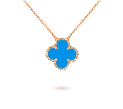[Noble Aura jewelry]CLOVER 15MM SINGLE FLOWER NECKLACE COLLECTION