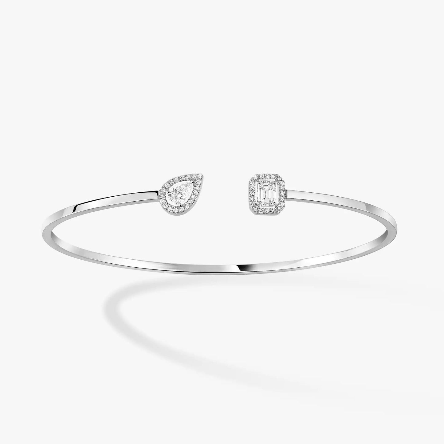 [Noble Aura jewelry]JONC FLEX MY TWIN TOI & MOI SILVER DIAMOND BRACELET