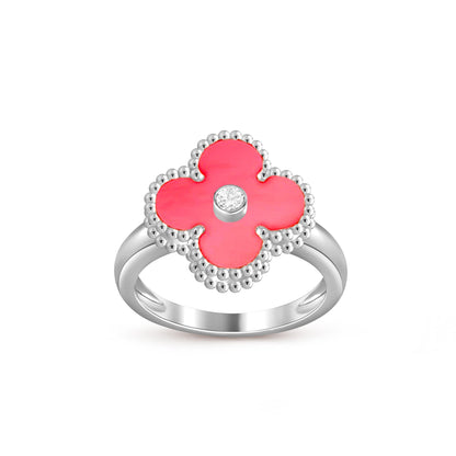 [Noble Aura jewelry]CLOVER SILVER DIOMND RING COLLECTION