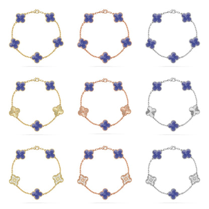 [Noble Aura jewelry]CLOVER 5 MOTIF BLUE VEINS BRACELET COLLECTION