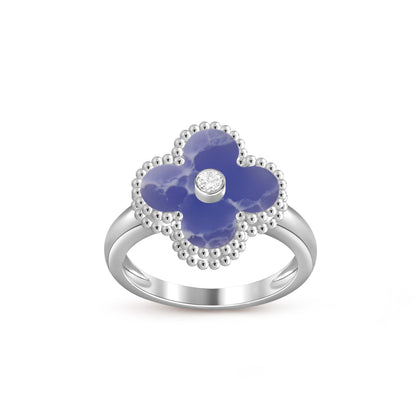 [Noble Aura jewelry]CLOVER SILVER DIOMND RING COLLECTION