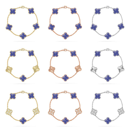[Noble Aura jewelry]CLOVER 5 MOTIF BLUE VEINS BRACELET COLLECTION
