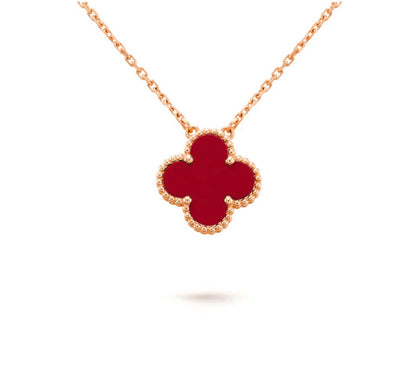 [Noble Aura jewelry] CLOVER 15MM SINGLE FLOWER NECKLACE COLLECTION