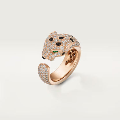 [Noble Aura jewelry]PANTHERE SPOTTED FULL DIAMOND MEDIUM RING