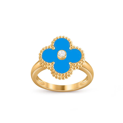 [Noble Aura jewelry]CLOVER DIAMOND RING GOLD COLLECTION