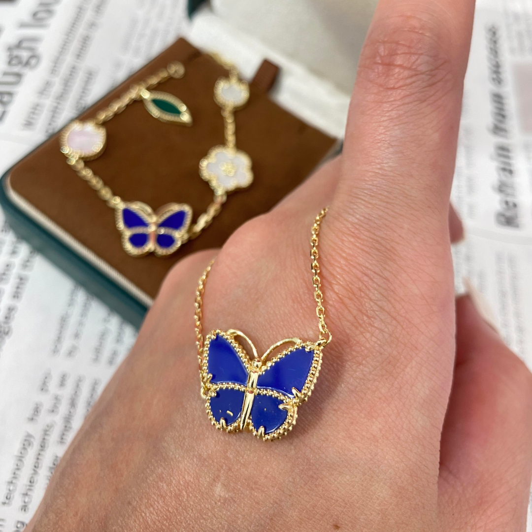 [Noble Aura jewelry]2026 NEW LUCKY BUTTERFLY 1 MOTIFS NECKLACE