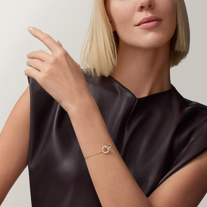 [Noble Aura jewelry]LOVE DOUBLE RING FULL DIAMOND BRACELET