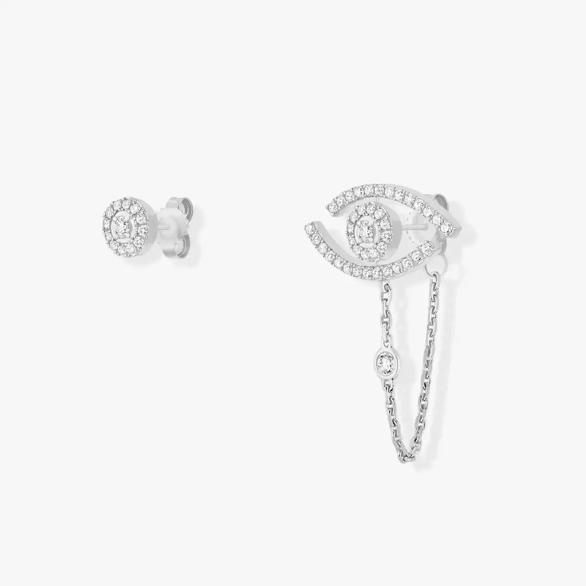 [Noble Aura jewelry]Lucky Eye Diamond Earrings