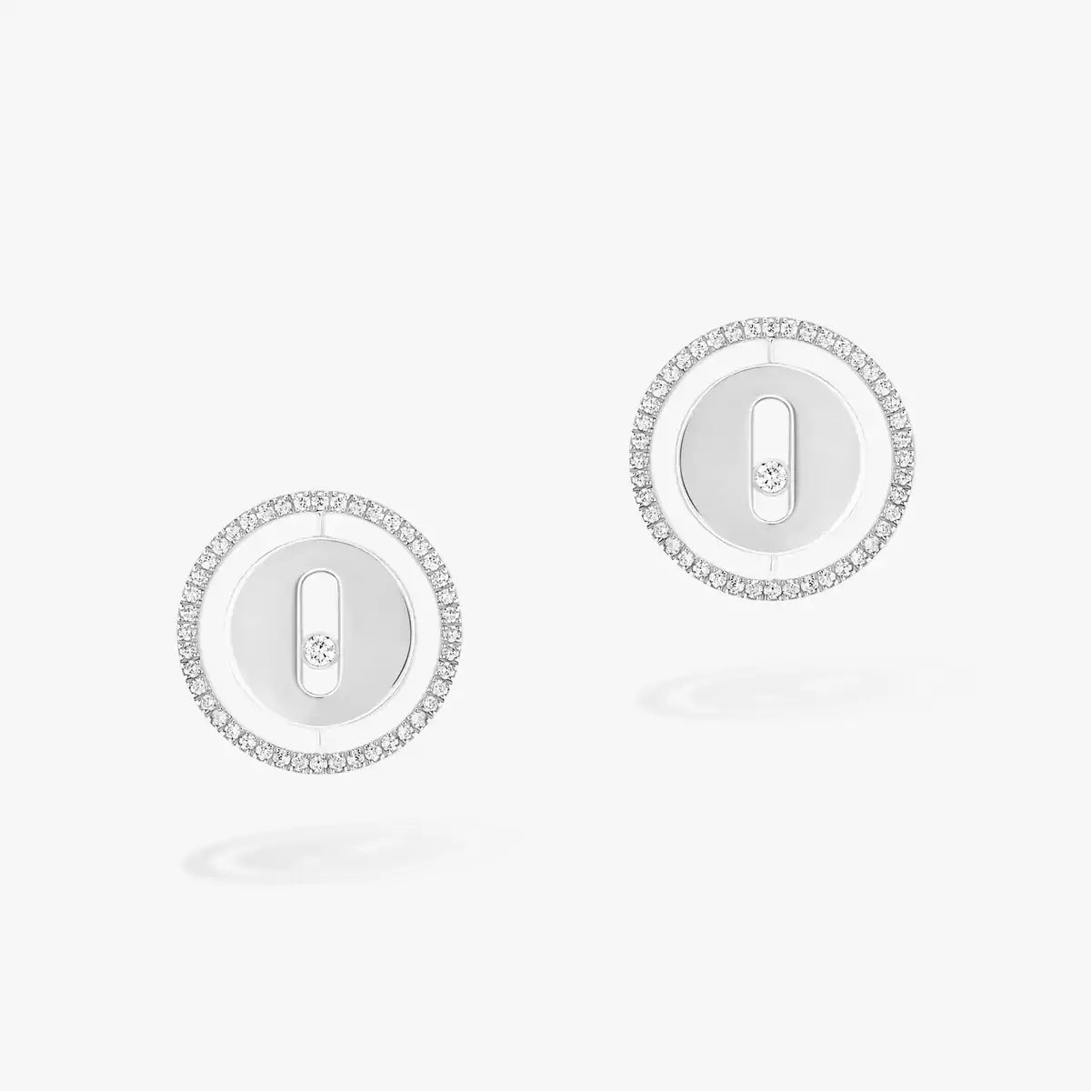 [Noble Aura jewelry]Lucky Move Diamond Earrings