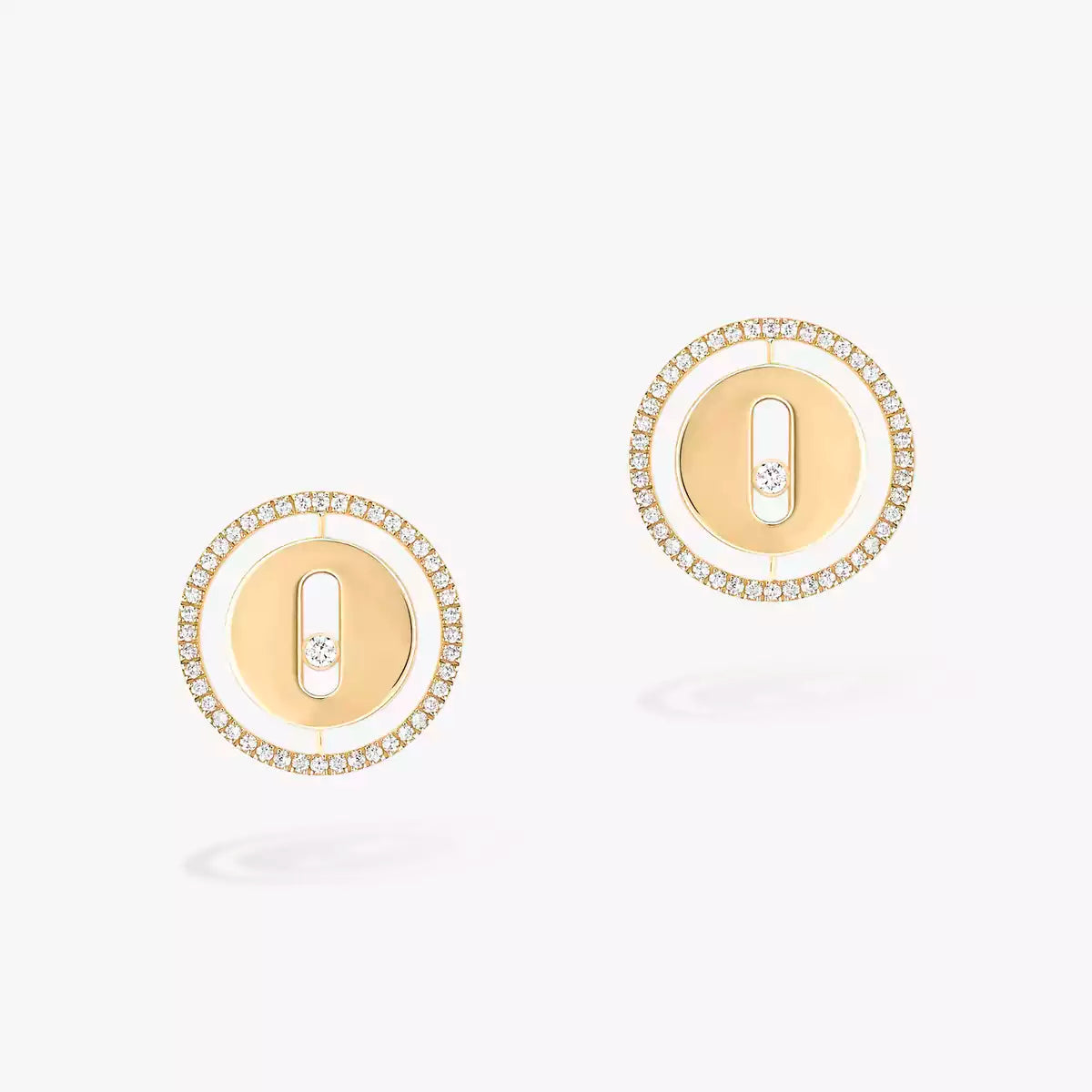 [Noble Aura jewelry]Lucky Move Diamond Earrings