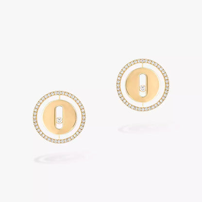 [Noble Aura jewelry]Lucky Move Diamond Earrings