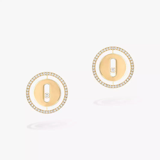 [Noble Aura jewelry]Lucky Move Diamond Earrings