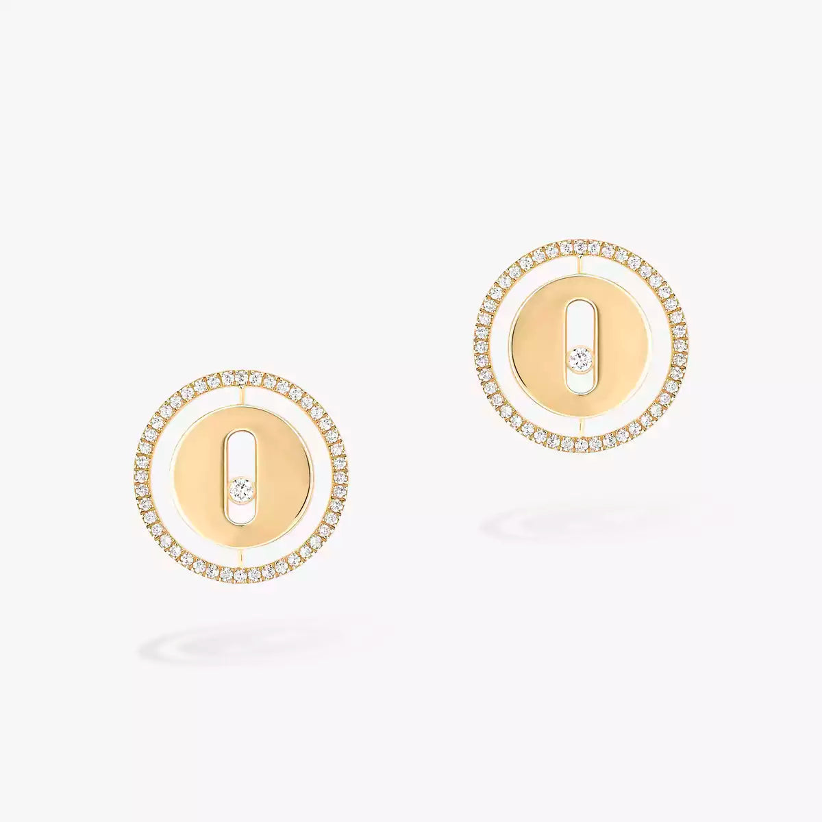 [Noble Aura jewelry]Lucky Move Diamond Earrings