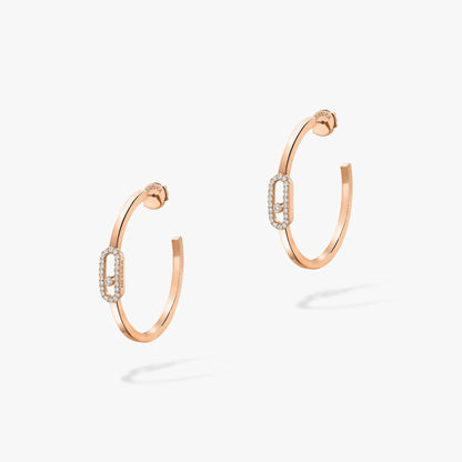 [Noble Aura jewelry]CREOLES MOVE UNO PM DIAMOND EARRINGS