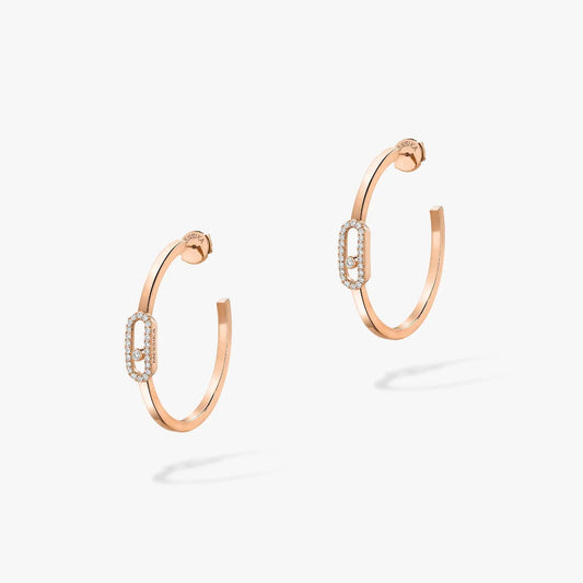 [Noble Aura jewelry]CREOLES MOVE UNO PM DIAMOND EARRINGS