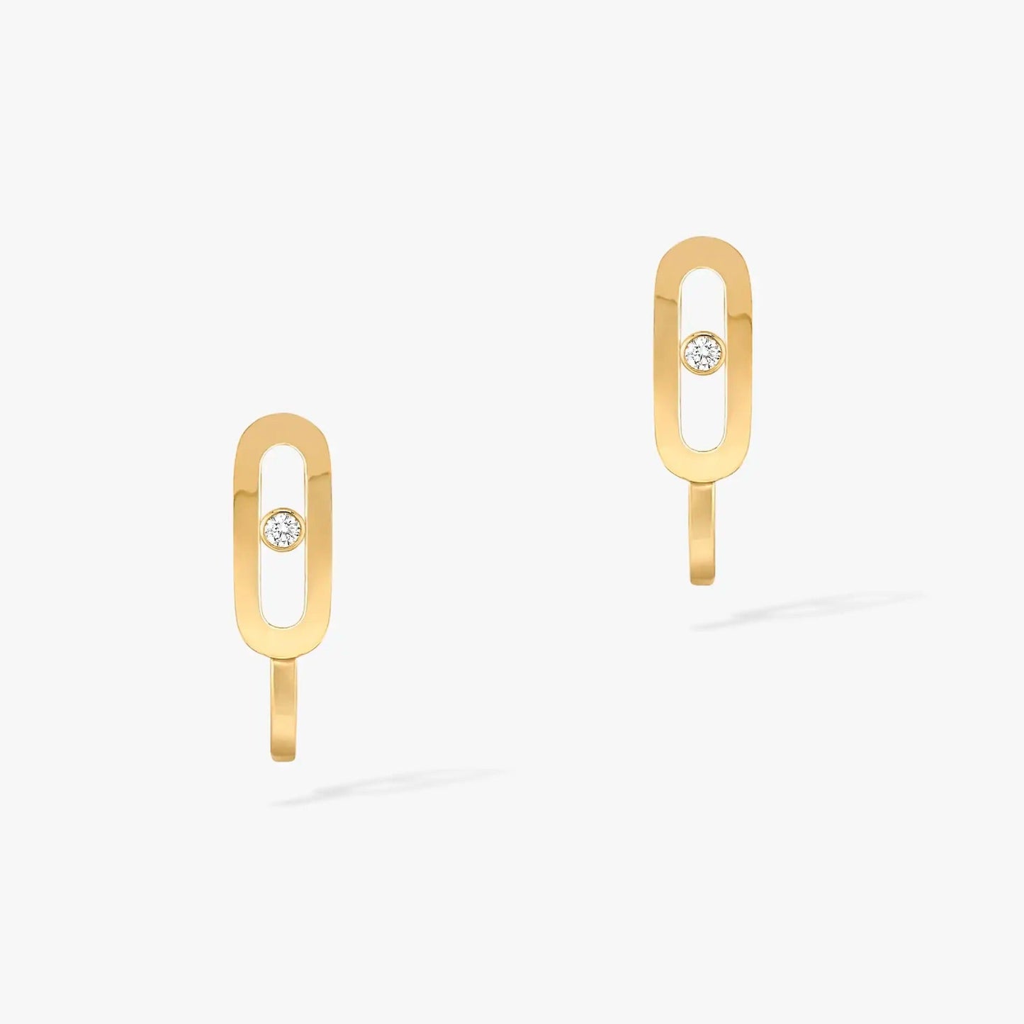 [Noble Aura jewelry]CREOLES MOVE UNO MINI 1 DIAMOND EARRINGS
