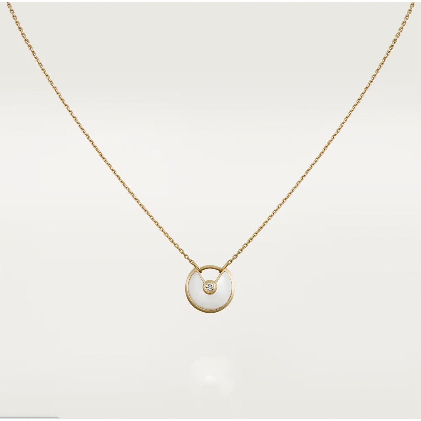 [Noble Aura jewelry]AMULETTE ROSE GOLD MOP NECKLACE