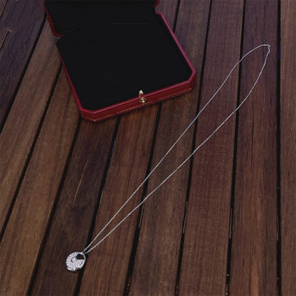 [Noble Aura jewelry]AMULETTE SILVER FULL DIAMOND NECKLACE