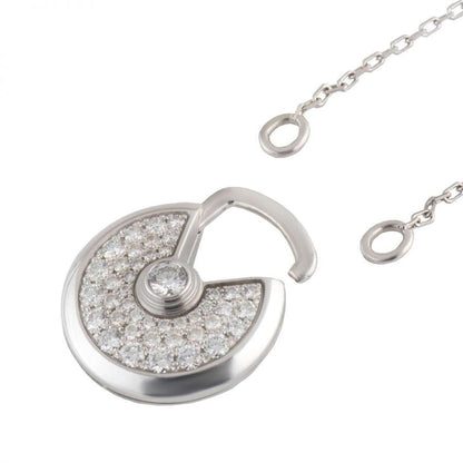 [Noble Aura jewelry]AMULETTE SILVER FULL DIAMOND NECKLACE