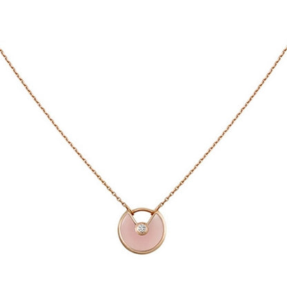 [Noble Aura jewelry]AMULETTE ROSE GOLD PINK MOP NECKLACE