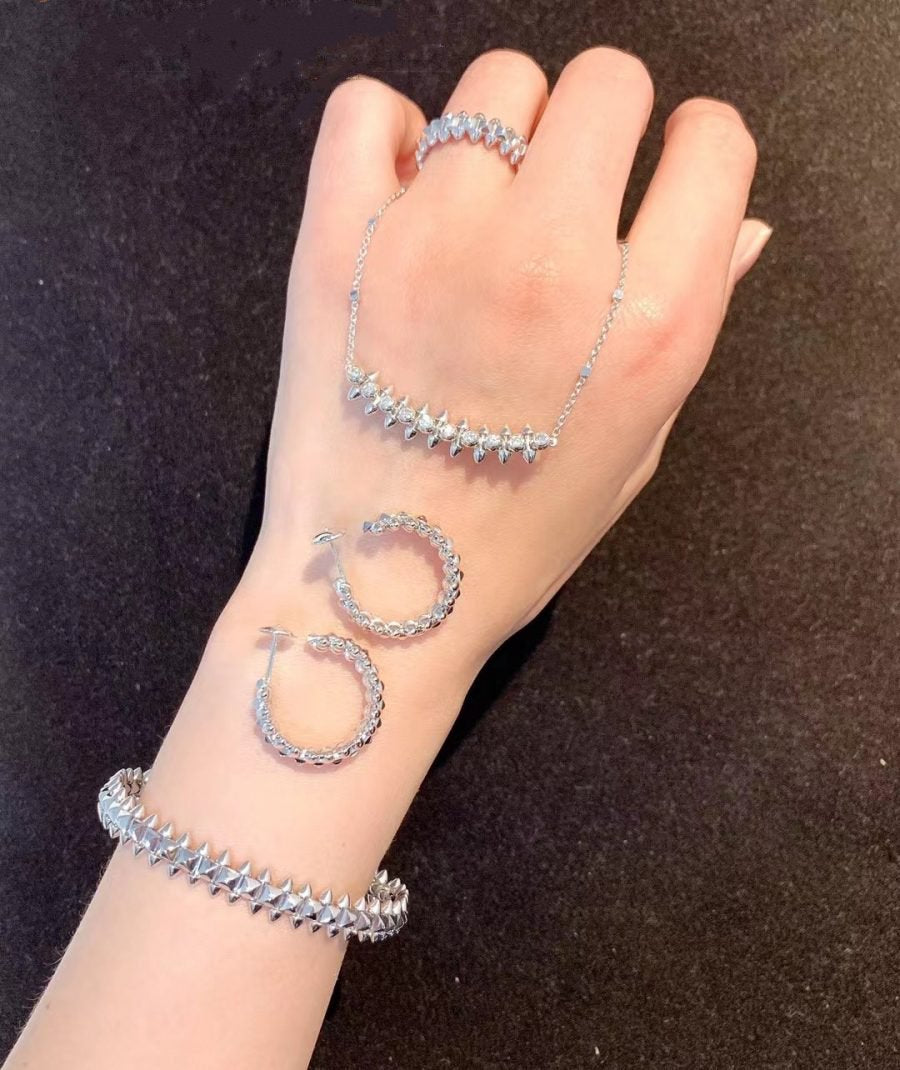 [Noble Aura jewelry]CLASH SILVER BRACELET