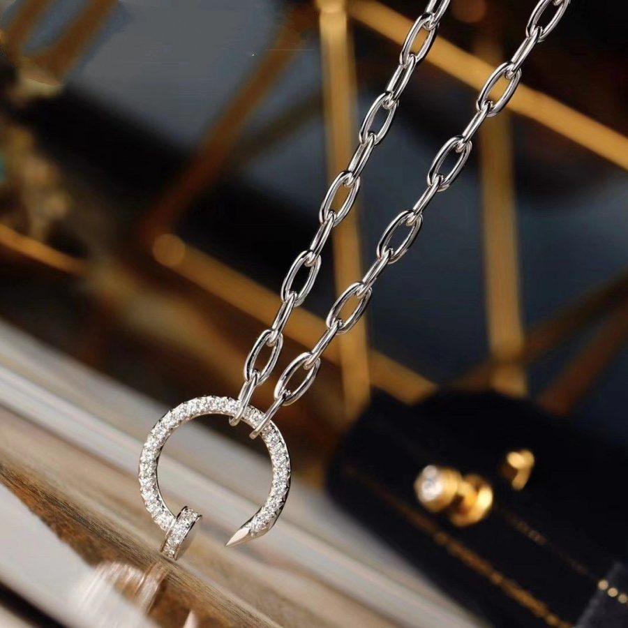 [Noble Aura jewelry]JUSTE NECKLACE FULL DIAMONDS