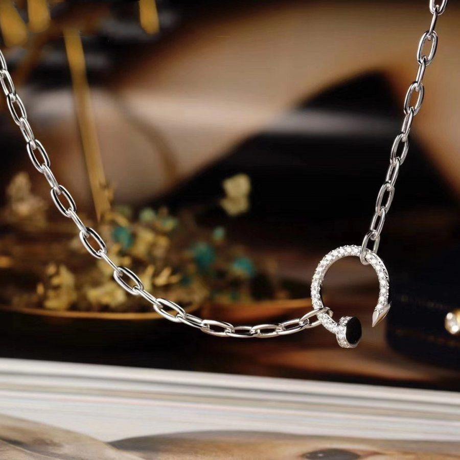 [Noble Aura jewelry]JUSTE NECKLACE FULL DIAMONDS