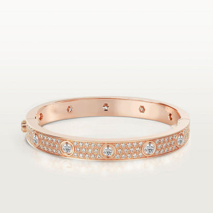 [Noble Aura jewelry]LOVE BRACELET 6.1MM DIAMOND-PAVED 10 BIG DIAMONDS