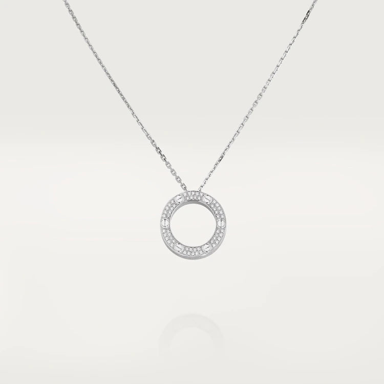 [Noble Aura jewelry]LOVE NECKLACE ADJUSTABLE SILVER