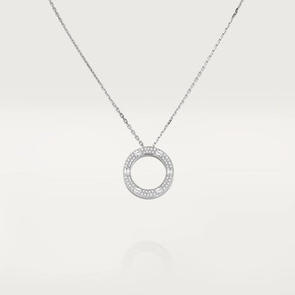 [Noble Aura jewelry]LOVE NECKLACE ADJUSTABLE SILVER