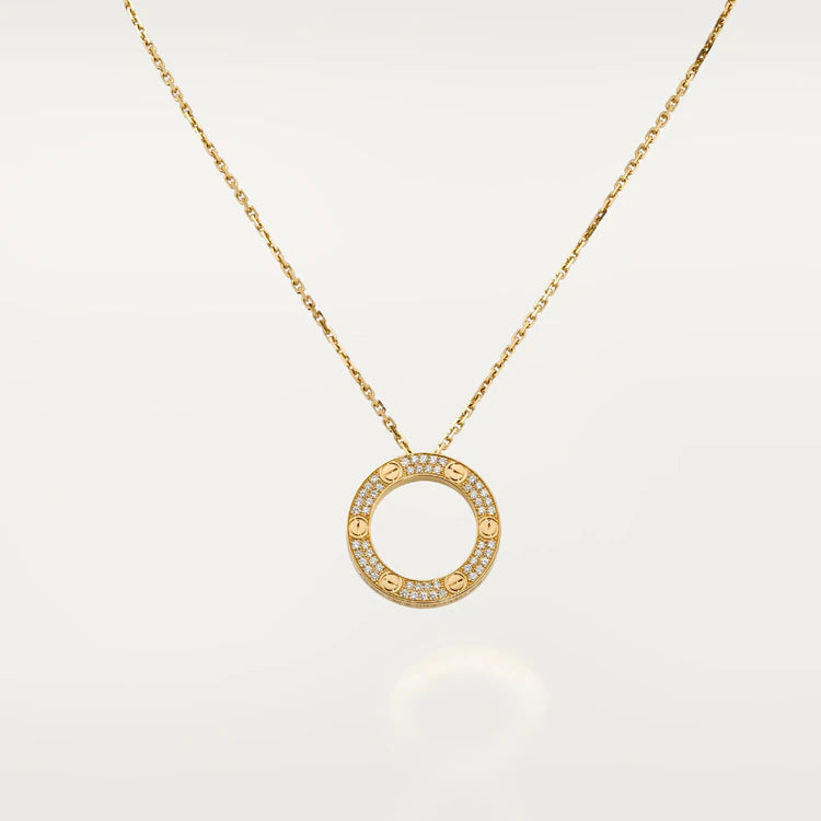 [Noble Aura jewelry]LOVE NECKLACE ADJUSTABLE ROSE GOLD
