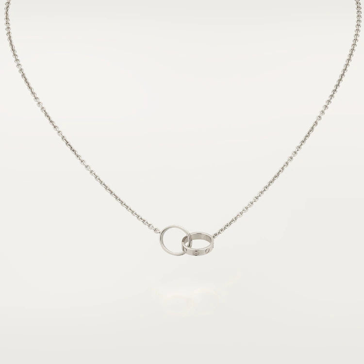 [Noble Aura jewelry]LOVE NECKLACE PINK GOLD AND SILVER