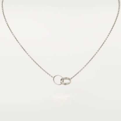 [Noble Aura jewelry]LOVE NECKLACE PINK GOLD AND SILVER