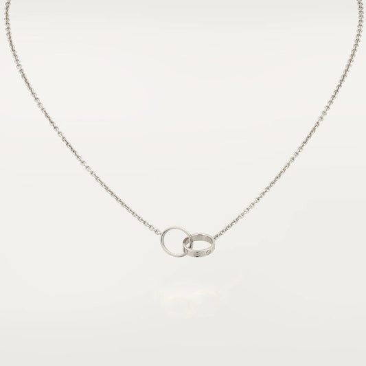 [Noble Aura jewelry]LOVE NECKLACE PINK GOLD AND SILVER