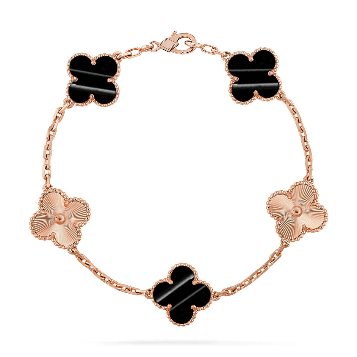 [Noble Aura jewelry] CLOVER 5 MOTIF PULSAR STONE BRACELET COLLECTION