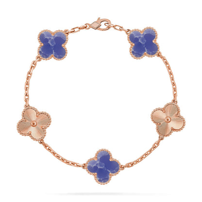 [Noble Aura jewelry]CLOVER 5 MOTIF BLUE VEINS BRACELET COLLECTION