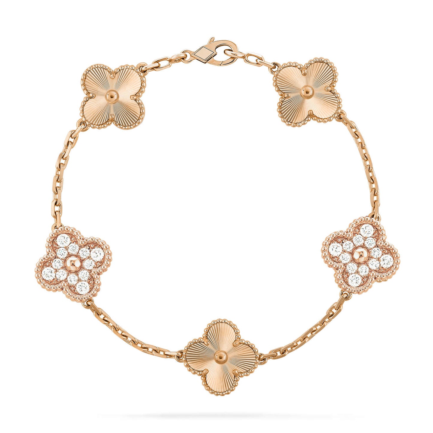 [Noble Aura jewelry] CLOVER 5 MOTIF LASER BRACELET COLLECTION