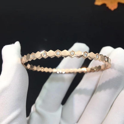 [Noble Aura jewelry]BEE LOVE PINK GOLD DIAMOND BRACELET