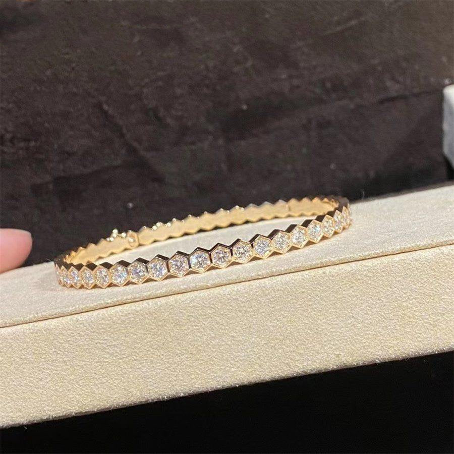 [Noble Aura jewelry]BEE LOVE GOLD BRACELET FULL DIAMOND
