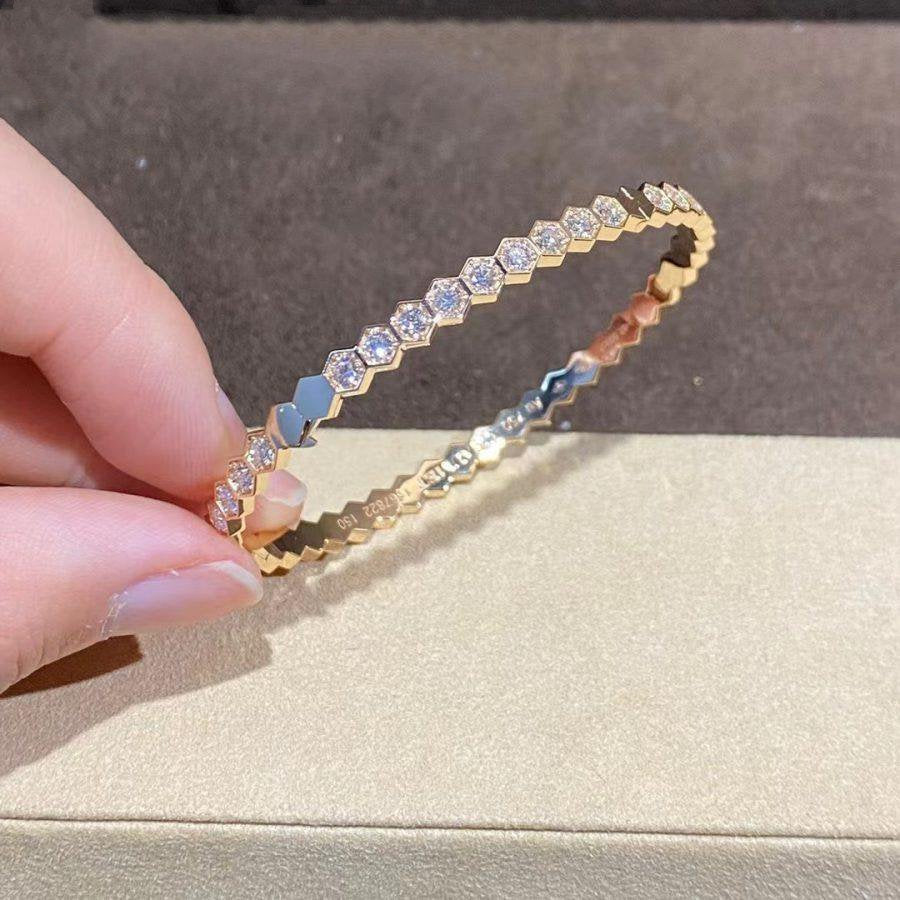 [Noble Aura jewelry]BEE LOVE GOLD BRACELET FULL DIAMOND