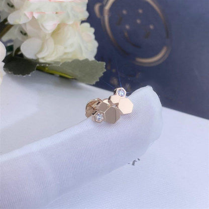[Noble Aura jewelry]BEE LOVE PINK GOLD DIAMOND EARRINGS