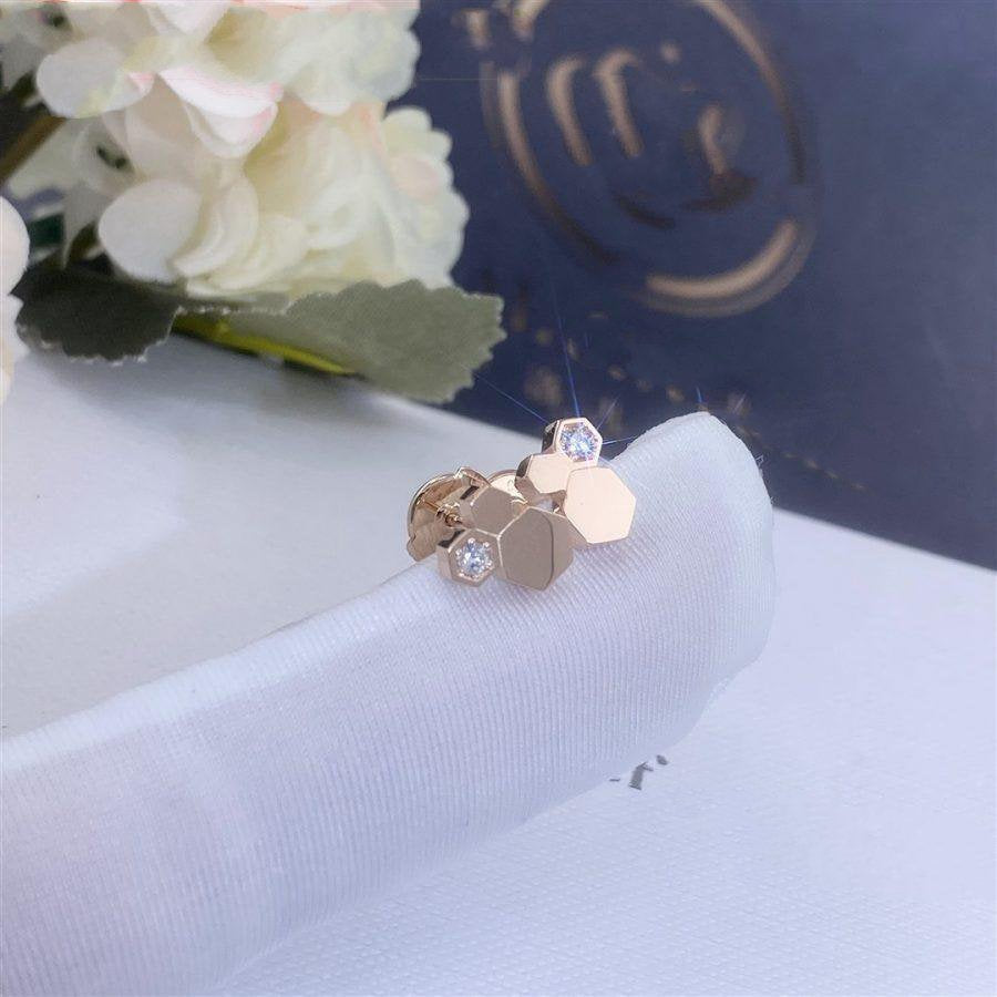 [Noble Aura jewelry]BEE LOVE PINK GOLD DIAMOND EARRINGS