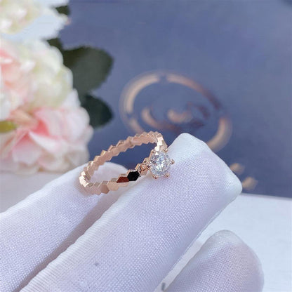 [Noble Aura jewelry]BEE LOVE RING PINK GOLD 1 DIAMOND