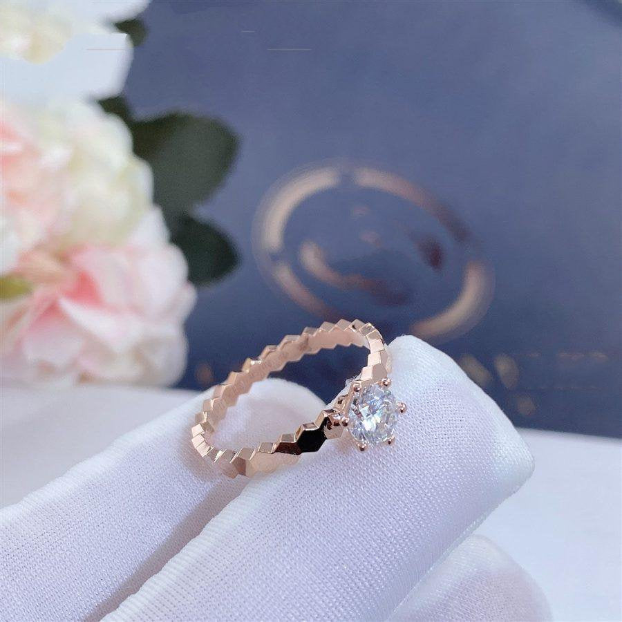 [Noble Aura jewelry]BEE LOVE RING PINK GOLD 1 DIAMOND