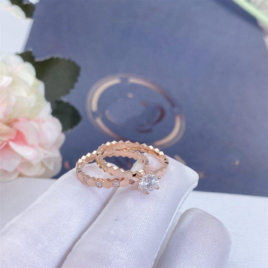 [Noble Aura jewelry]BEE LOVE RING PINK GOLD 1 DIAMOND
