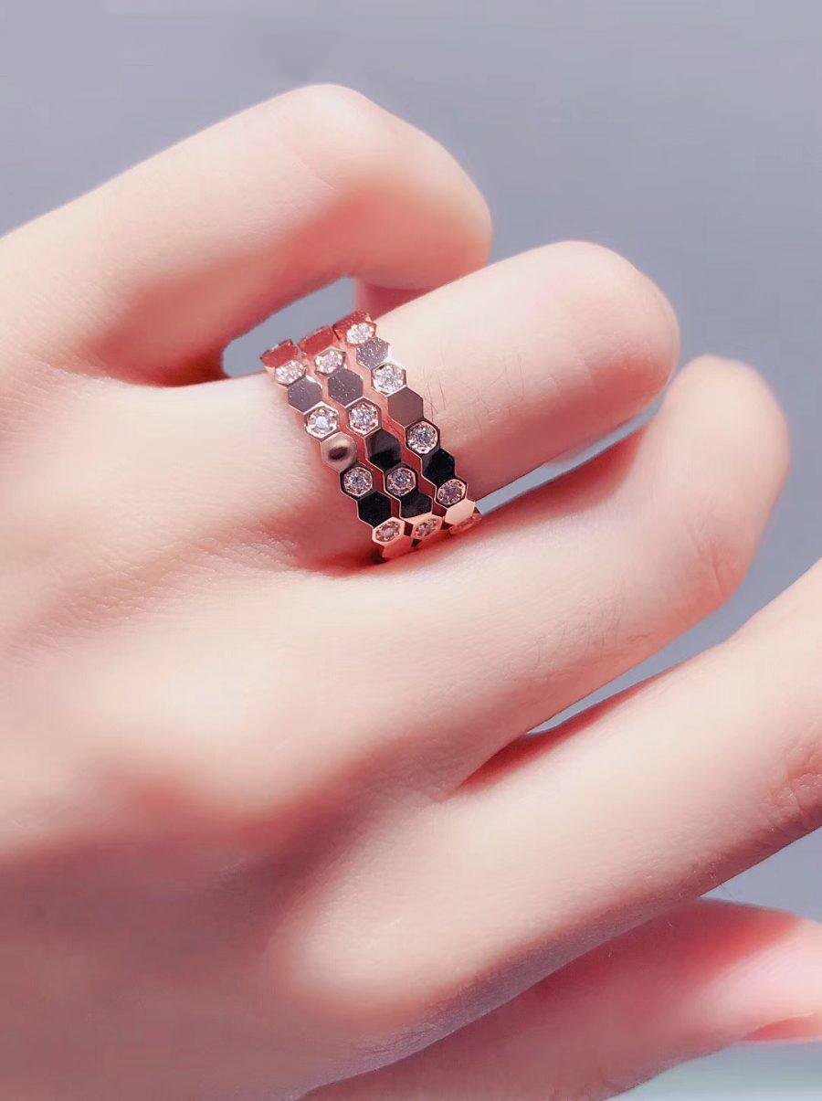 [Noble Aura jewelry]BEE LOVE RING PINK GOLD DIAMOND